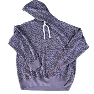 Buffalo David Bitton Animal Print Hoodie Oversized Medium